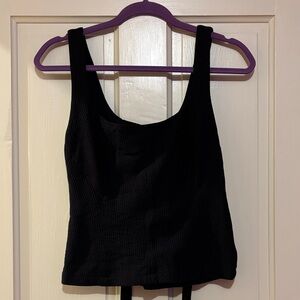 Maeve by Anthropologie Black Textured Top